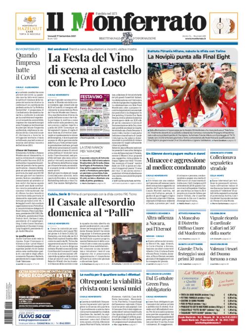 Il Monferrato - Edizione 69 del 17/09/2021